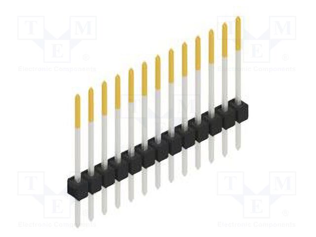Connector: pin strips; pin header; male; PIN: 13; 2.54mm; THT; 1x13