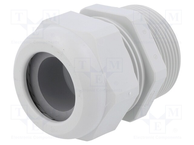 Cable gland; NPT1 1/2"; IP68; Mat: polyamide; light grey; UL94V-0