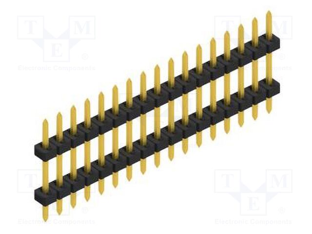 Connector: pin strips; pin header; male; PIN: 17; 2mm; THT; 1x17