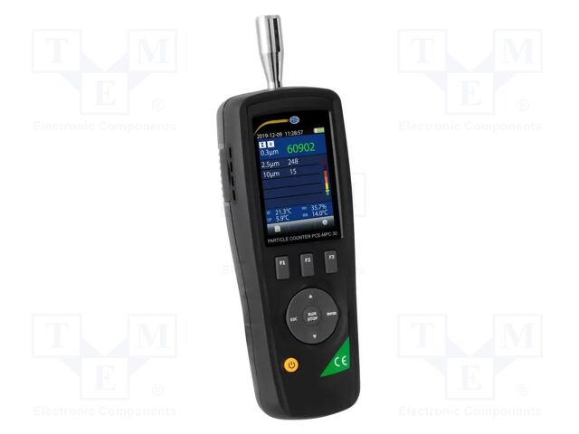 Meter: counter; Range: 0÷2000ug/m3; Humid.range: 0÷100%RH