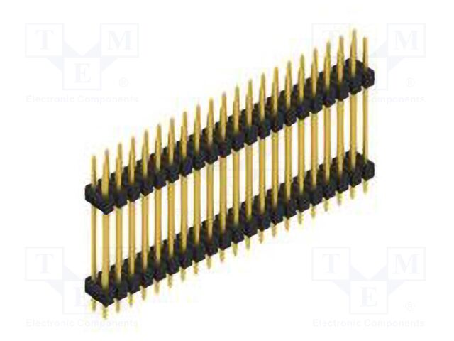 Connector: pin strips; pin header; male; PIN: 42; 2.54mm; THT; 2x21
