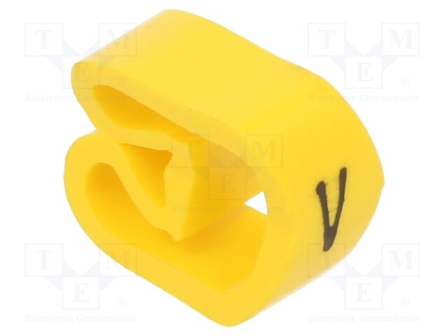 Markers for cables and wires; Label symbol: V; 8÷16mm; PVC; PA