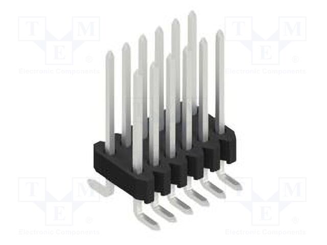 Connector: pin strips; pin header; male; PIN: 12; 1.27mm; SMT; 2x6