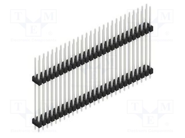 Connector: pin strips; pin header; male; PIN: 54; 2.54mm; THT; 2x27