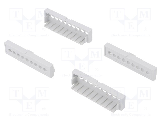 Terminals cover; UL94V-0; Mat: ABS; 5.08mm; Pcs: 4