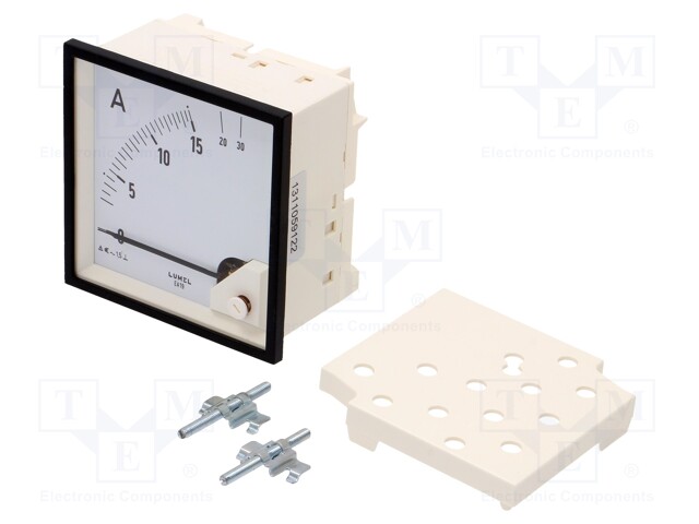 Meter; on panel; analogue; 0÷15A; True RMS; Class: 1,5; 40÷72Hz