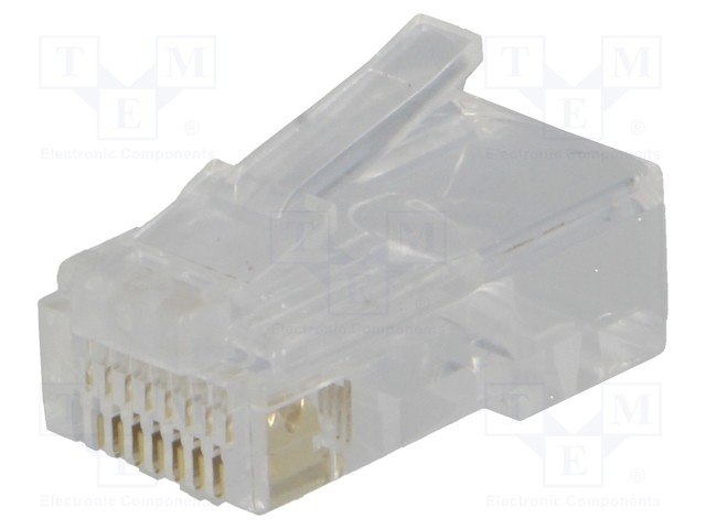 Plug; RJ45; PIN: 8; Layout: 8p8c; IDC,crimped; for cable