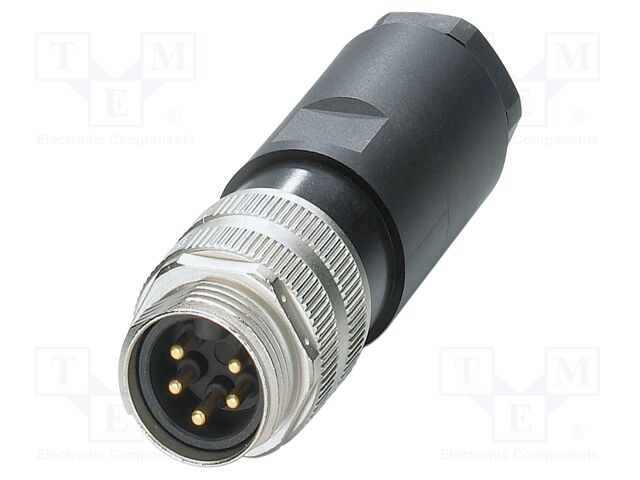 Connector: 7/8"; plug; PIN: 5; straight; unshielded; 9A; 300V; IP67