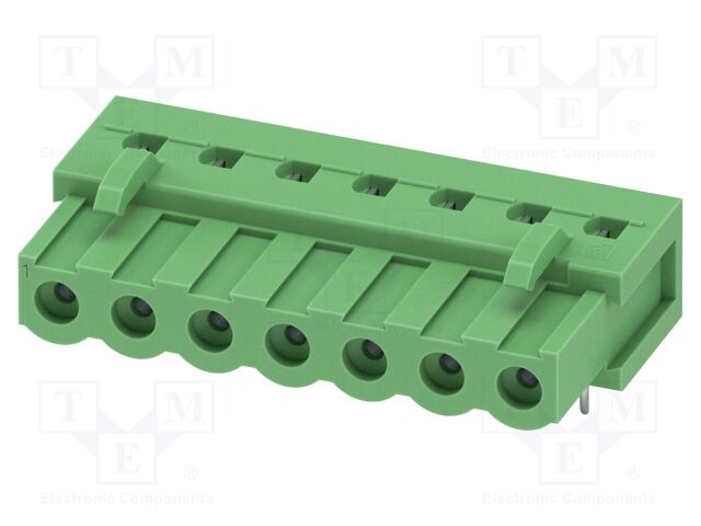 PCB headers, nominal cross section: 2.5 mm?, color: green, n