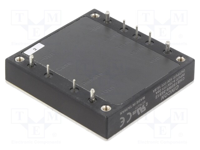 Converter: DC/DC; 150W; Uin: 9÷75V; 12VDC; Iout: 12.5A; 109g; 200Hz