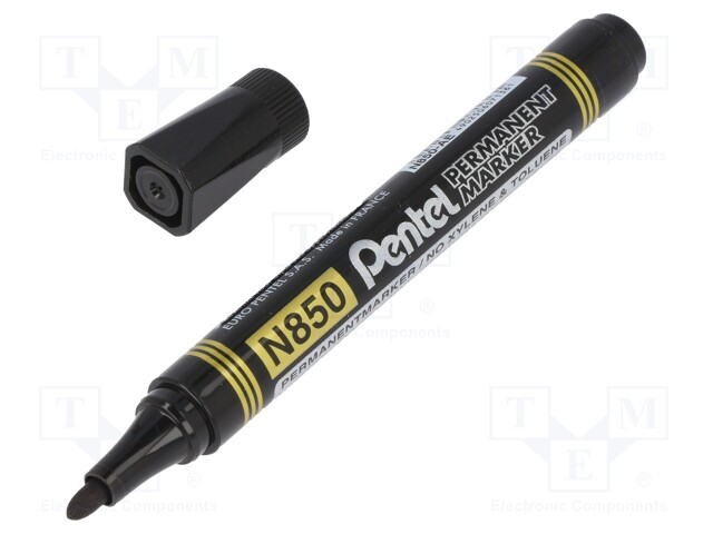 Permanent marker; black; round; N850