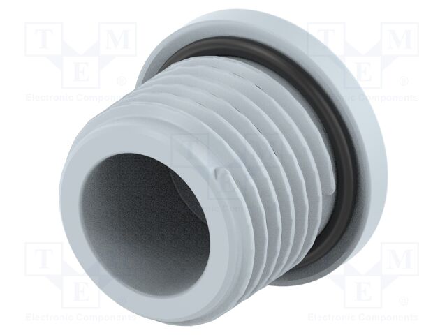 Stopper; polyamide; grey; IP68; Entrelec; Gland: PG7; 10mm