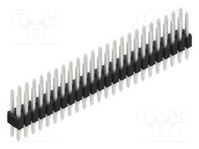 Connector: pin strips; pin header; male; PIN: 48; 1.27mm; THT; 2x24