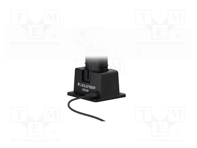 Charger: charging station; 12÷24VDC; for flashlight; Mat: ABS