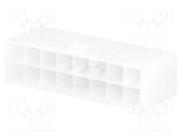 Socket; wire-board; male; N42G; 4.2mm; PIN: 16; THT; 600V; 9A; tinned