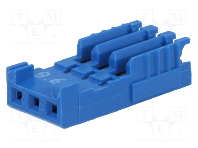 Plug; wire-board; female; HE14; 2.54mm; PIN: 3; IDC; for cable