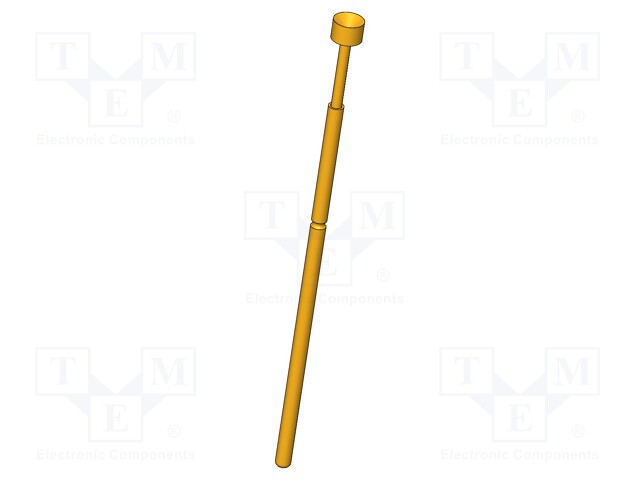Needle-like test probe; Operational spring compression: 2mm