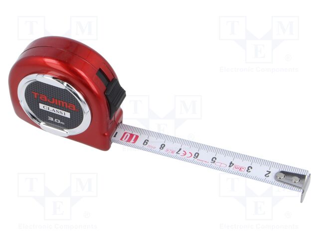 Measuring tape; L: 3m; Width: 16mm; Class: I
