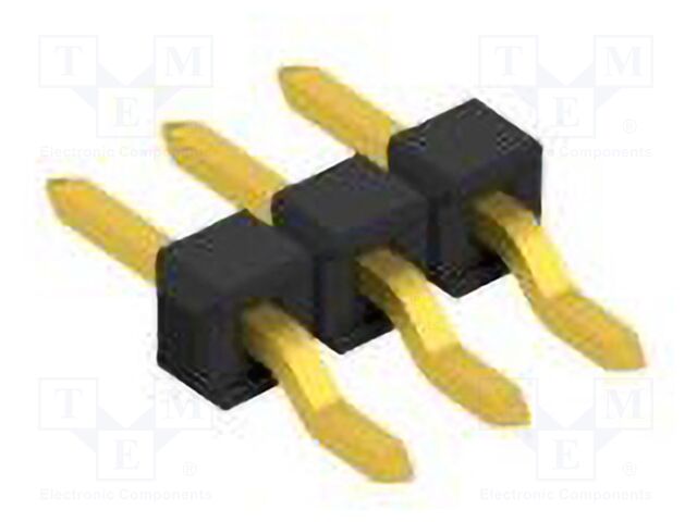 Connector: pin strips; pin header; male; PIN: 3; 2.54mm; SMT; 1x3