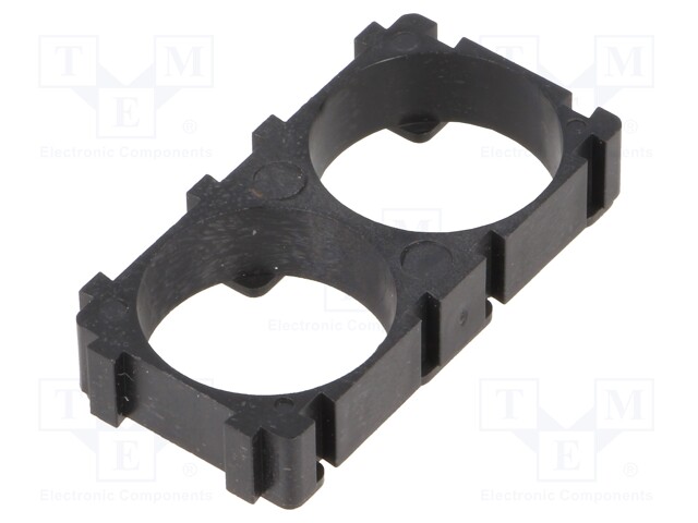 Clip; polypropylene; 42x22x8mm; Application: 18650