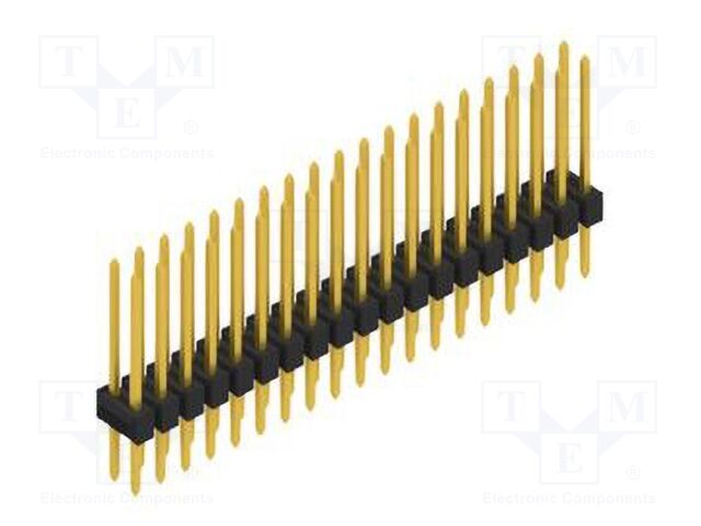Connector: pin strips; pin header; male; PIN: 38; 2.54mm; THT; 2x19