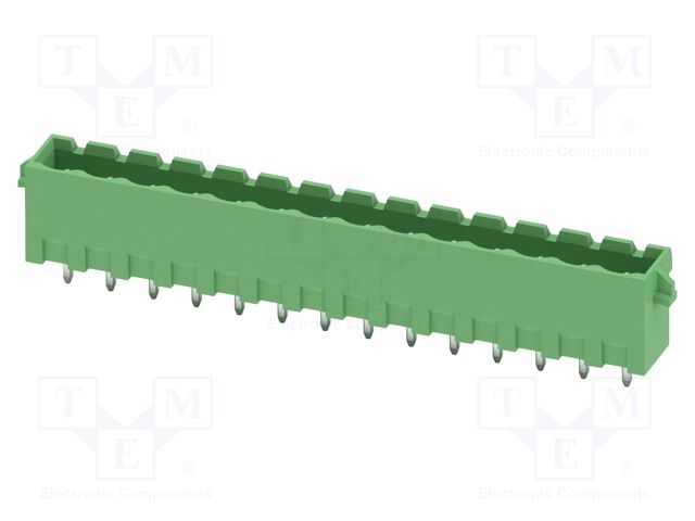 PCB headers, nominal cross section: 2.5 mm?, color: green, n