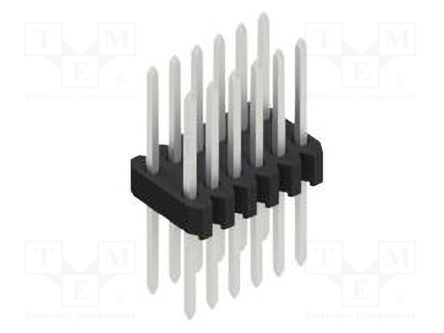 Connector: pin strips; pin header; male; PIN: 12; 1.27mm; THT; 2x6