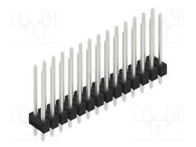 Connector: pin strips; pin header; male; PIN: 28; 2.54mm; THT; 2x14