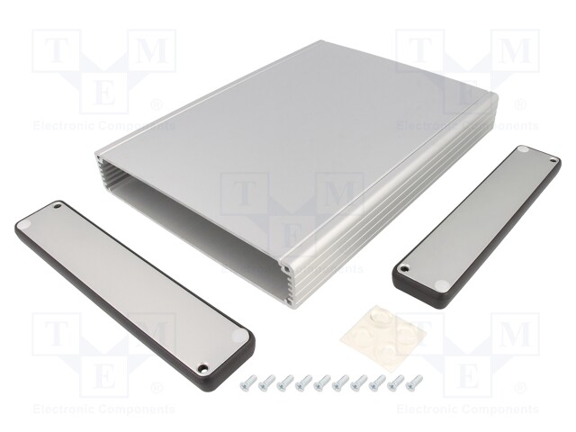 Enclosure: with panel; 1455; X: 165mm; Y: 220mm; Z: 30mm; aluminium