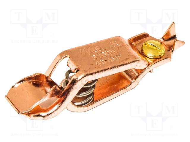 Crocodile clip; 40A; Grip capac: max.16mm; Overall len: 61mm