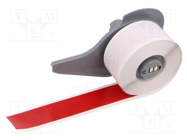 Tape; 25.4mm; 15.24m; red; self-adhesive; -40÷82°C