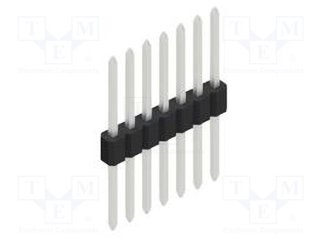 Connector: pin strips; pin header; male; PIN: 7; 1.27mm; THT; 1x7