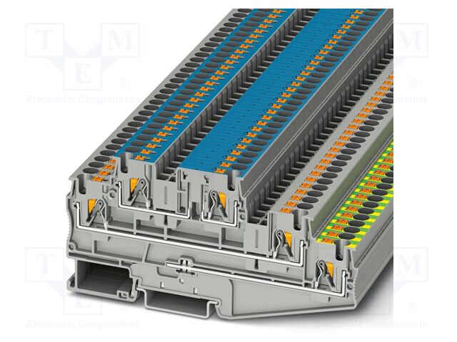 Splice terminal: rail; PT; PA; L: 54.5mm; terminals: 5; W: 6.2mm