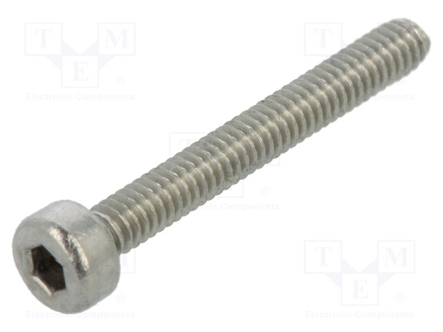 Screw; M2x16; 0.4; Head: cheese head; hex key; HEX 1,5mm; DIN 912