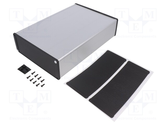 Enclosure: with panel; 1457U; X: 280mm; Y: 191mm; Z: 68mm; aluminium