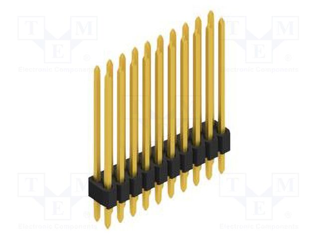 Connector: pin strips; pin header; male; PIN: 20; 1.27mm; THT; 2x10