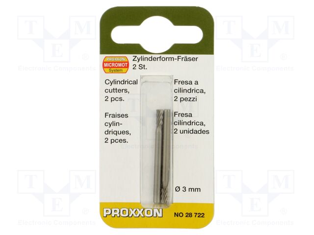 Mill; tungsten vanadium steel; 2pcs.