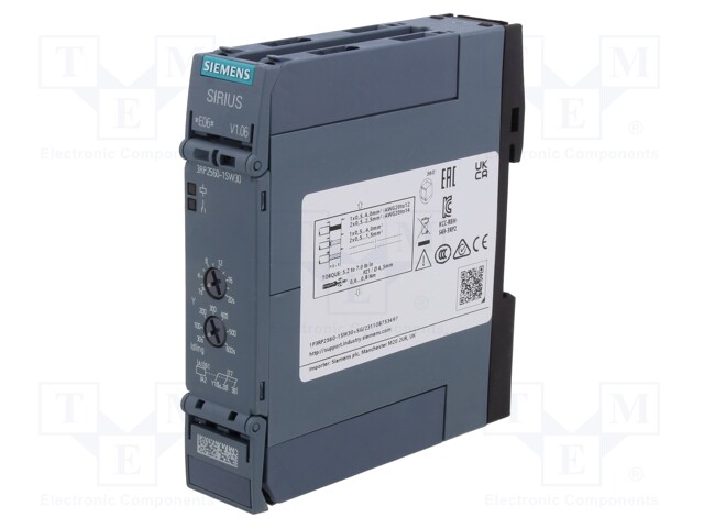Timer; 1÷20s; 3PST-NO; 250VAC/3A; 12÷240VAC; 12÷240VDC; DIN; PIN: 2