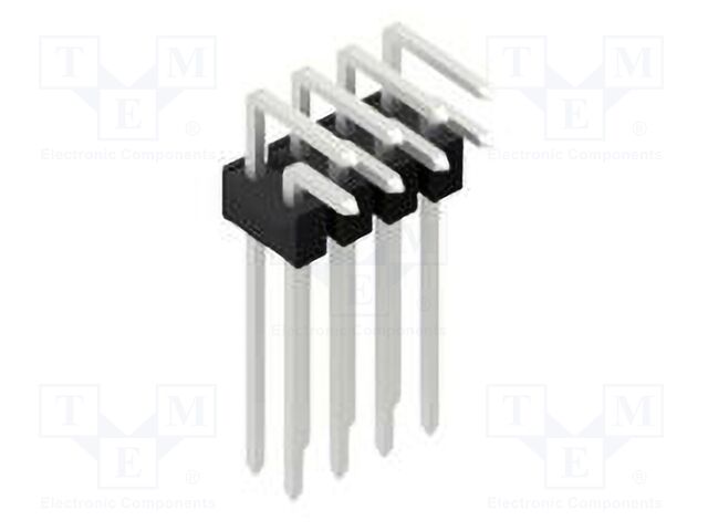 Connector: pin strips; pin header; male; PIN: 8; 2.54mm; THT; 2x4