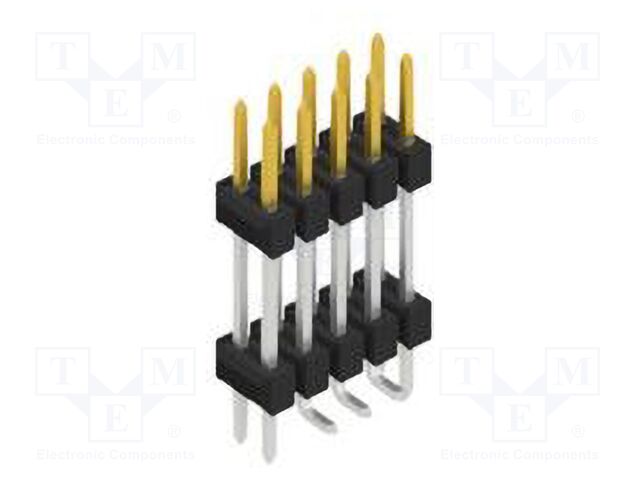 Connector: pin strips; pin header; male; PIN: 10; 2.54mm; SMT; 2x5