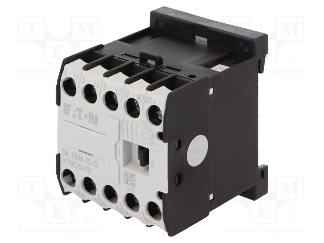 Contactor: 3-pole; NO x3; Auxiliary contacts: NO; 24VDC; 6.6A; DIN