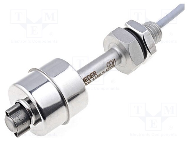 Sensor: liquid level; -30÷80°C; lead 0,5m; Output conf: SPST-NO