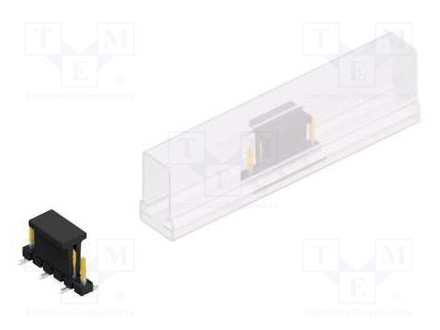 Connector: pin strips; pin header; male; PIN: 6; 2.54mm; SMT; 1x6