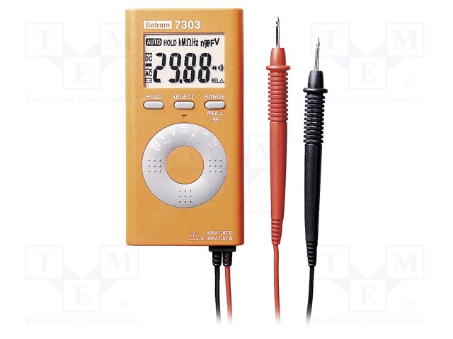Digital multimeter; LCD 3,75 digit (5000); VDC: 400m÷600V