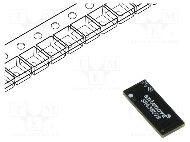 Antenna; WiFi; linear; SMD; 50Ω; 2.4÷7.125GHz; 15x6x1mm; -40÷85°C