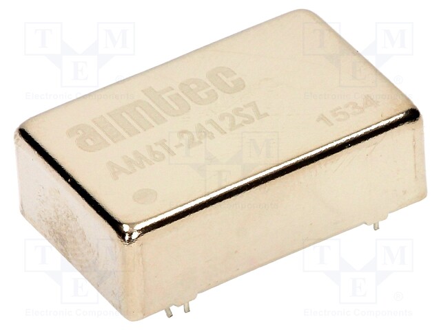 Converter: DC/DC; 6W; Uin: 18÷36V; 12VDC; Iout: 500mA; DIP24; 17g