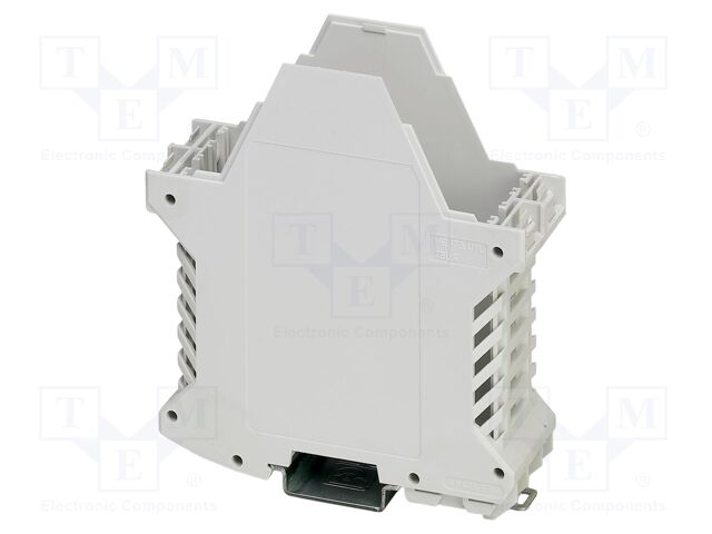 Enclosure base; with terminals; grey; UL94V-0; ME 35; X: 107.3mm