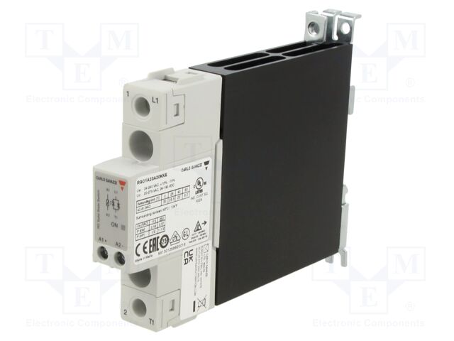 Relay: solid state; Ucntrl: 24÷190VDC; Ucntrl: 20÷275VAC; 23A; IP20