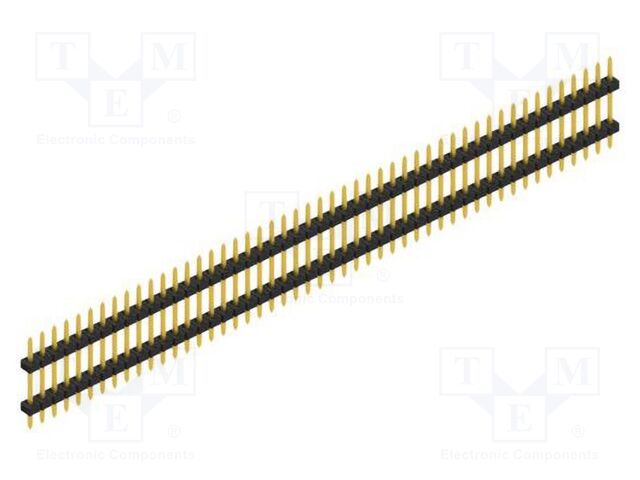 Connector: pin strips; pin header; male; PIN: 49; 2mm; THT; 1x49