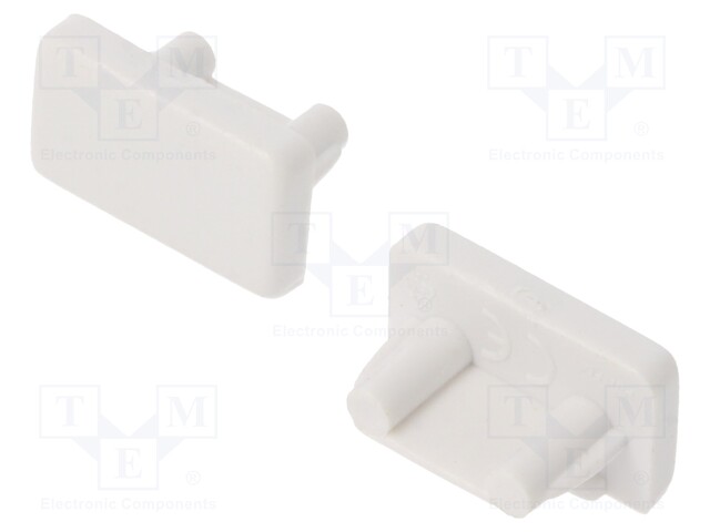 Cap for LED profiles; white; ABS; Pcs: 20; SLIM8